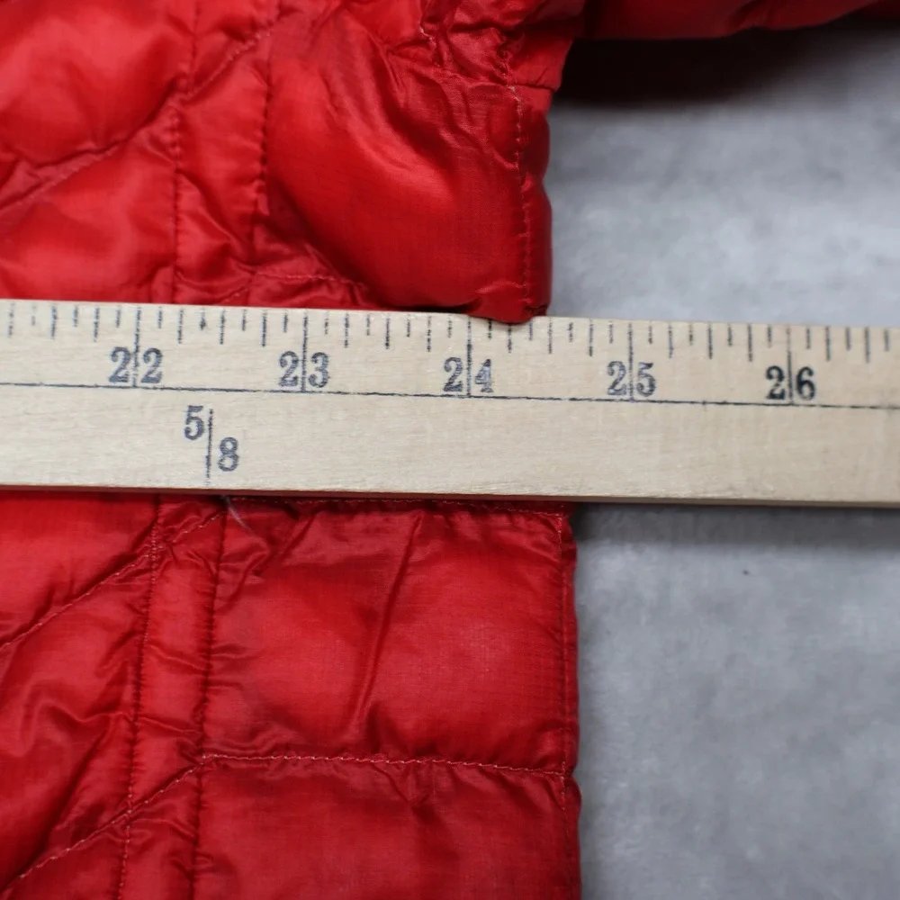 North Face Jacket Men XL Red Quilted Full Zip Thermoball Insulated Winter Puffer